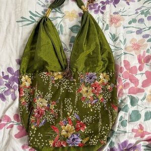 Floral Green Women's Bag